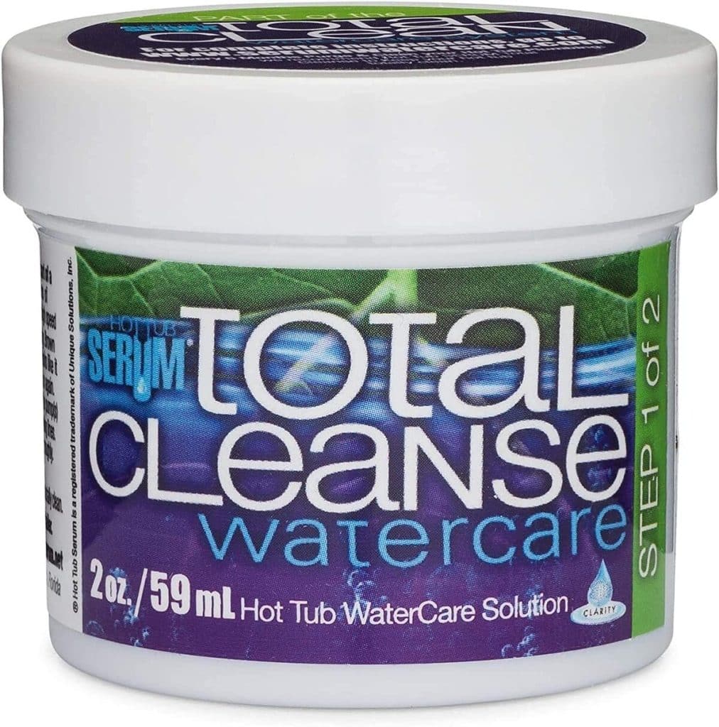 Test : hot Tub Serum Total Cleanse, nettoyant efficace pour jacuzzi et spa