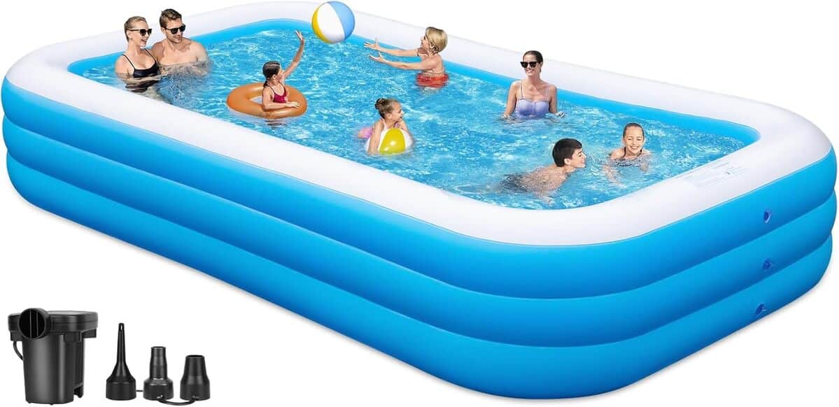 Test : piscine gonflable géante pour adultes avec pompe intégrée