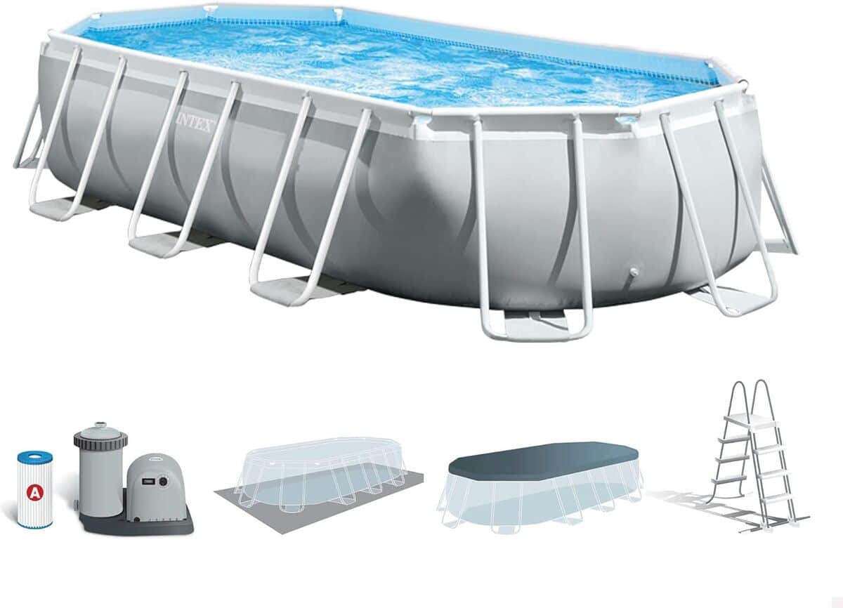 Test piscine Intex Prism Frame ovale tubulaire 5, 03m