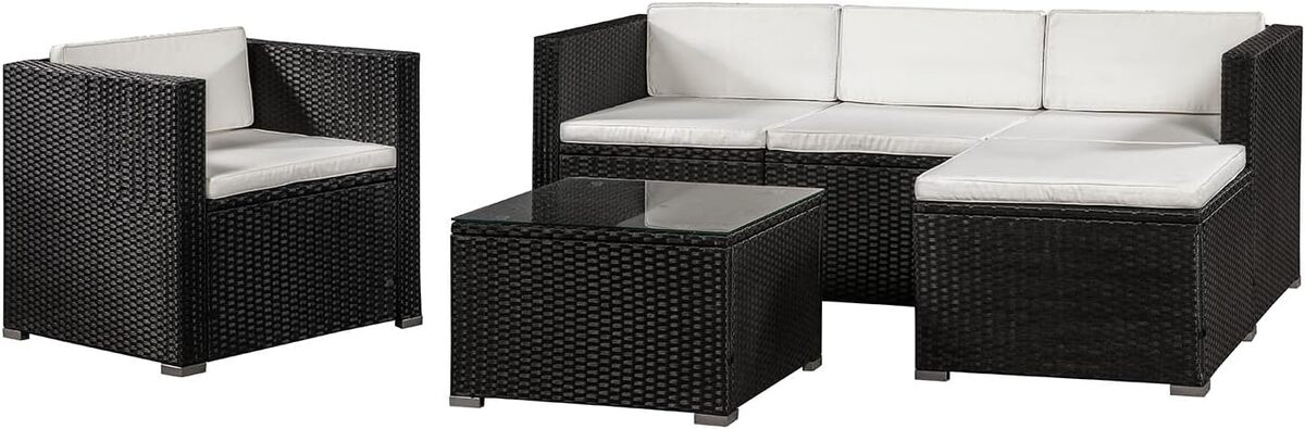Test : salon de jardin Juskys Lounge Punta Cana L en polyrotin