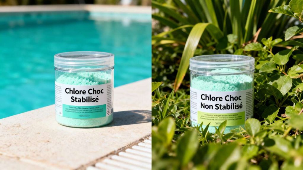 Différence entre Chlore Choc Stabilisé et Non Stabilisé
