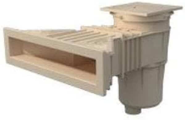 Astralpool Pièce à sceller Piscine - Skimmer XXL métrique - 17,5L Liner/Béton - modèle Norm - Blanc de