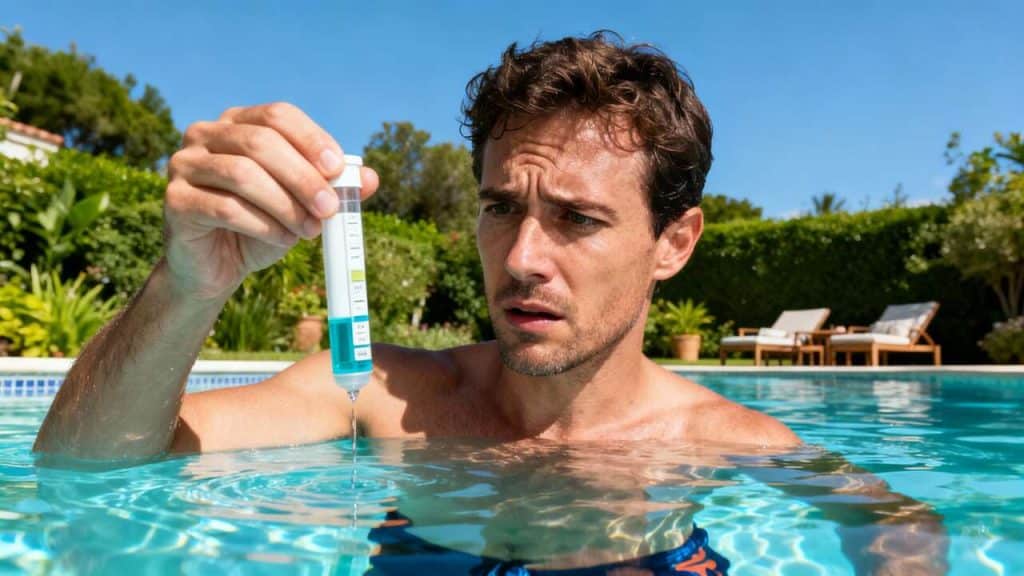 Signes d'un excès de chlore dans la piscine : comment réagir ?