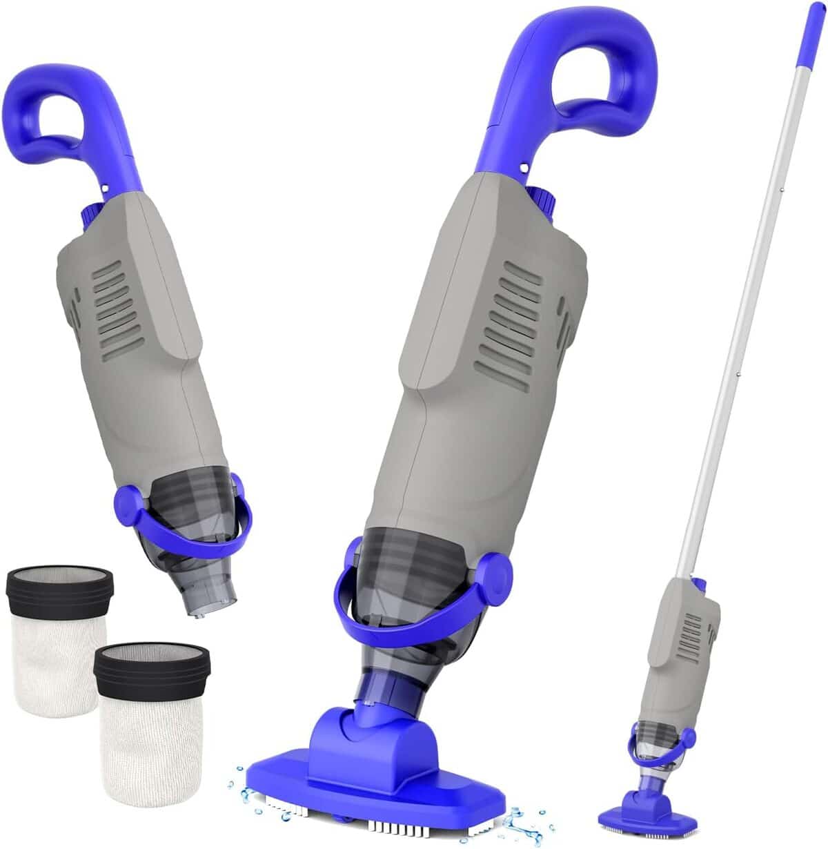 Test : aspirateur piscine Nichro 60W sans fil, efficacité à 68L/min