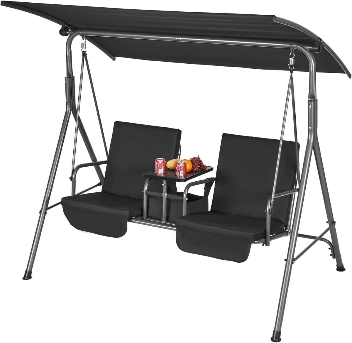 Test : balancelle 2 places VEVOR avec auvent réglable
