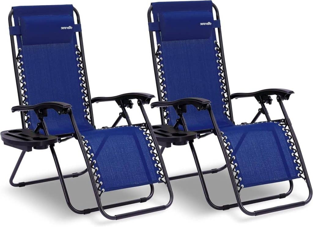 Test : chaises pliantes SereneLife, confort et praticité en extérieur