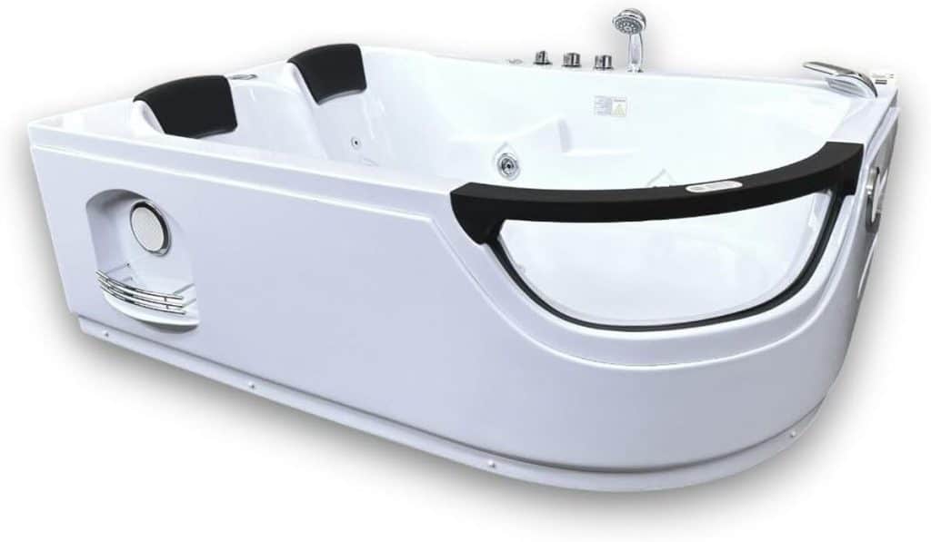 Test de la baignoire balnéo Luna 180 x 120 cm chromothérapie