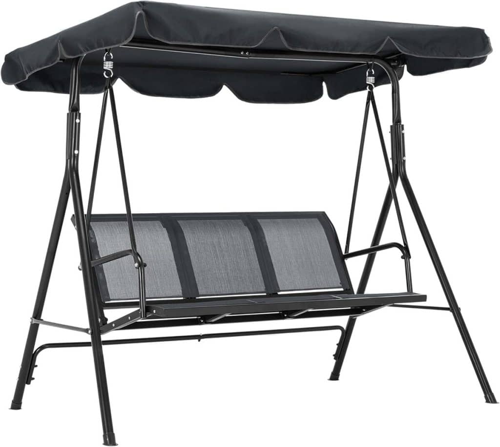 Test du confort de la balançoire M MCombo 8007EY, 3 places