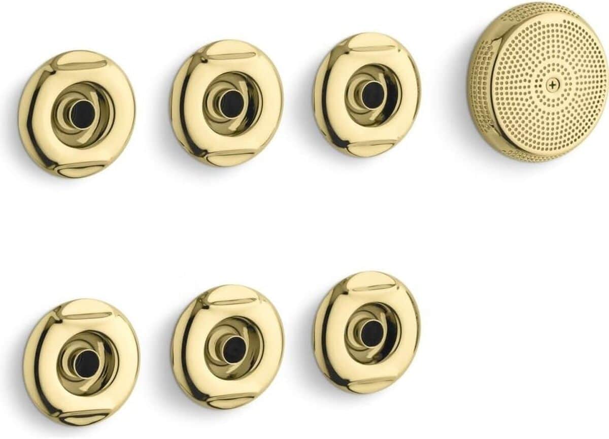 Test du flexjet Whirlpool trim kit en laiton poli vibrant