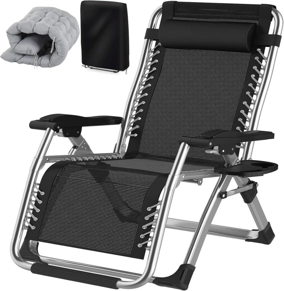 Test du transat Fiutazge 83cm ultra-large avec coussin et appuie-tête