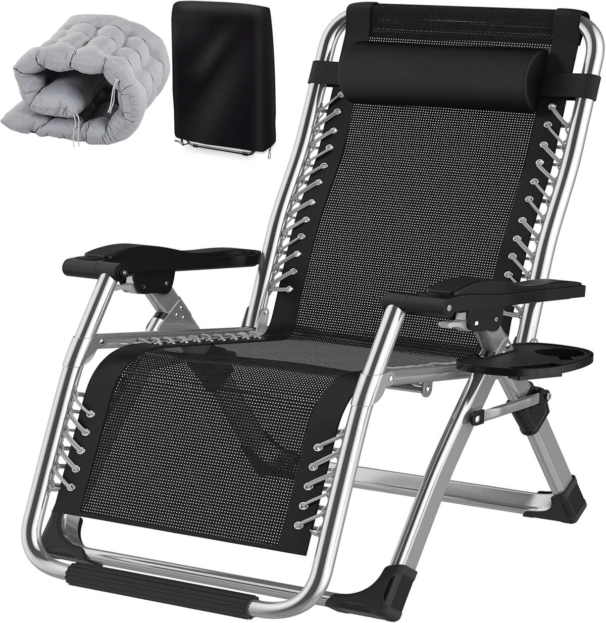 Test du transat Fiutazge 83cm ultra-large avec coussin et appuie-tête
