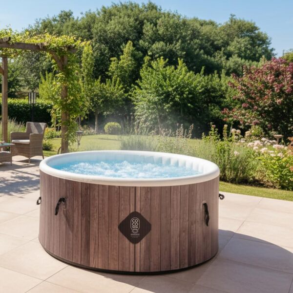 Helsinki Spa Gonflable - 150 cm de diamètre - 800 litres - Moteur 2240 W - 2 à 4 Personnes - Massage 140 Jets