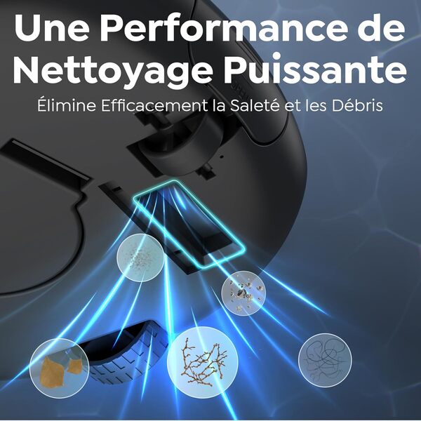 Pleco Se Robot de Piscine, 130 Min de Nettoyage Aspirateur Automatique Piscine, Charge Rapide en 2,5h, Idéal pour Piscines à Fond Plat Jusqu'à 80 m².