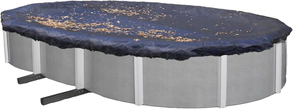 Test : bâche piscine Blue Wave ovale 6, 4 x 12, 5 m