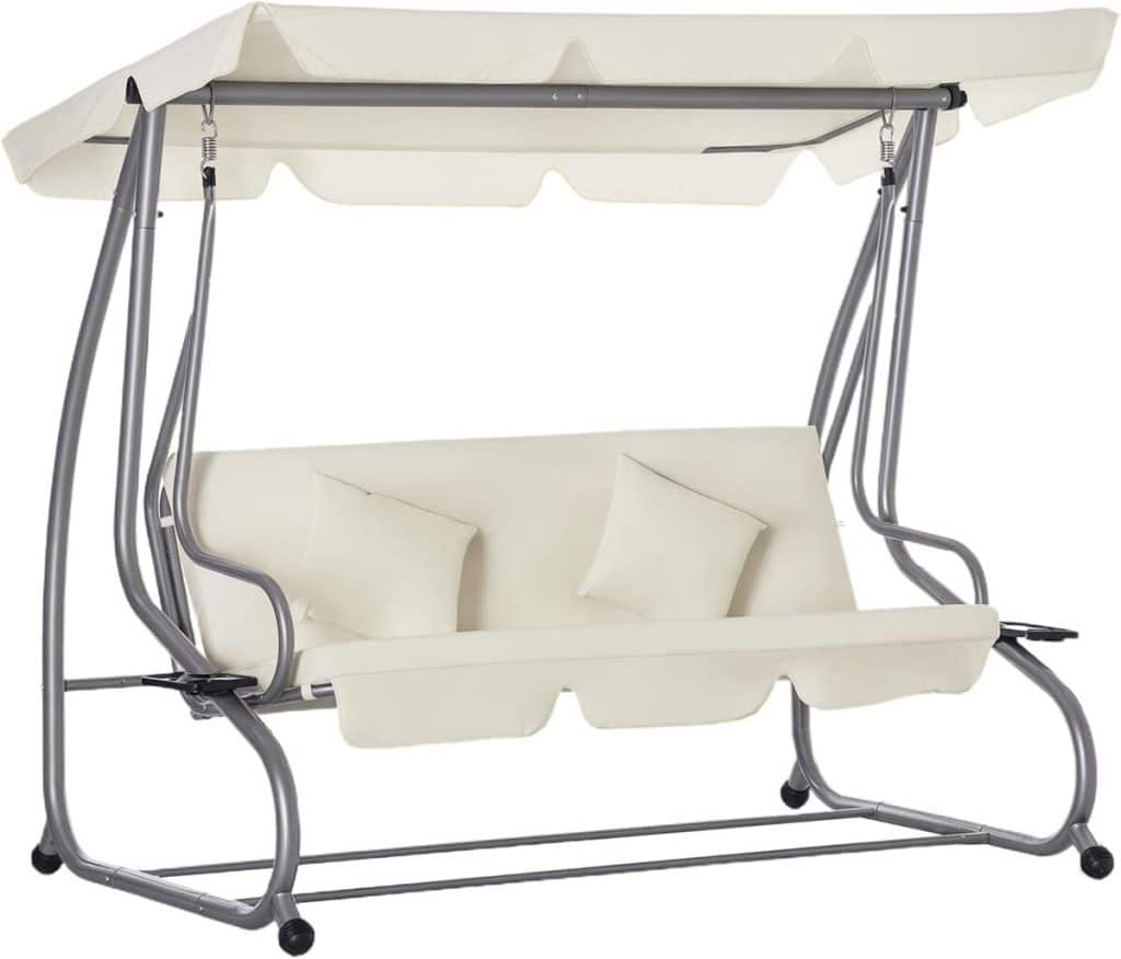 Test balancelle 3 places Outsunny : confort et polyvalence au jardin