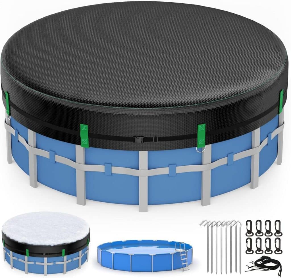 Test de la bâche solaire pour piscine hors sol de 5, 5 m