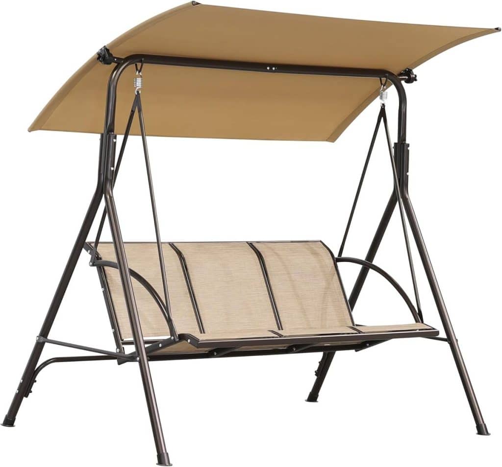 Test de la balancelle Angel Living 3 places avec toit réglable