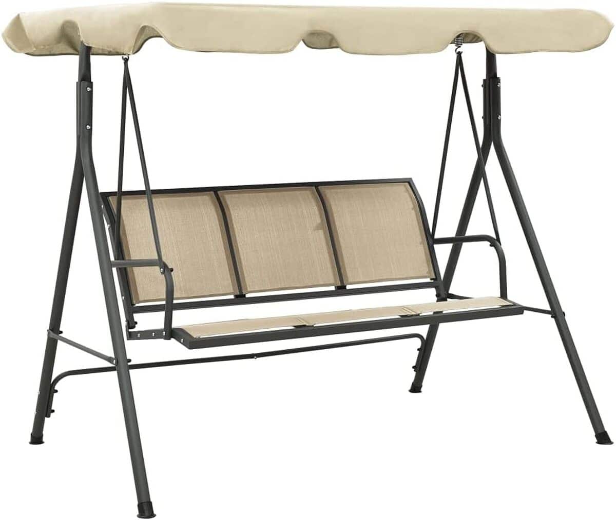 Test de la balancelle de jardin vidaXL avec baldaquin anthracite et sable