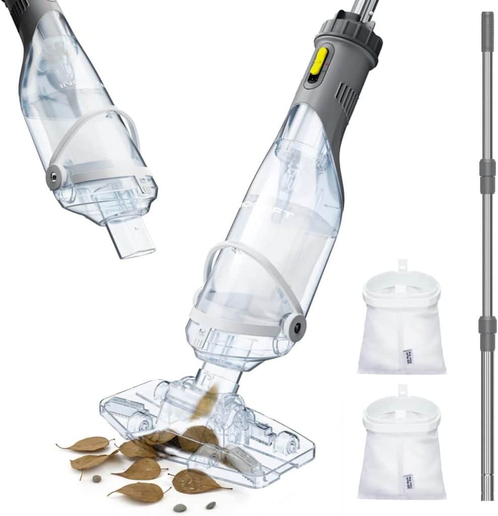 Test de l'aspirateur de piscine InoKraft Gris