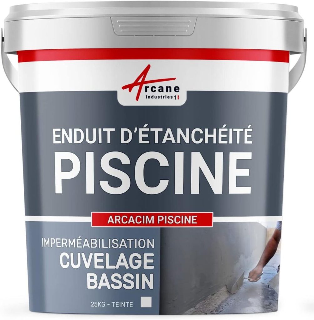 Test de l'enduit hydrofuge Arcacim piscine - Arcane Industries