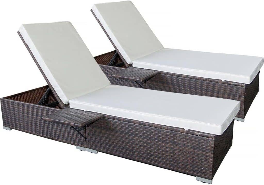 Test des bains de soleil en résine tressée Alice d'Habitat et Jardin