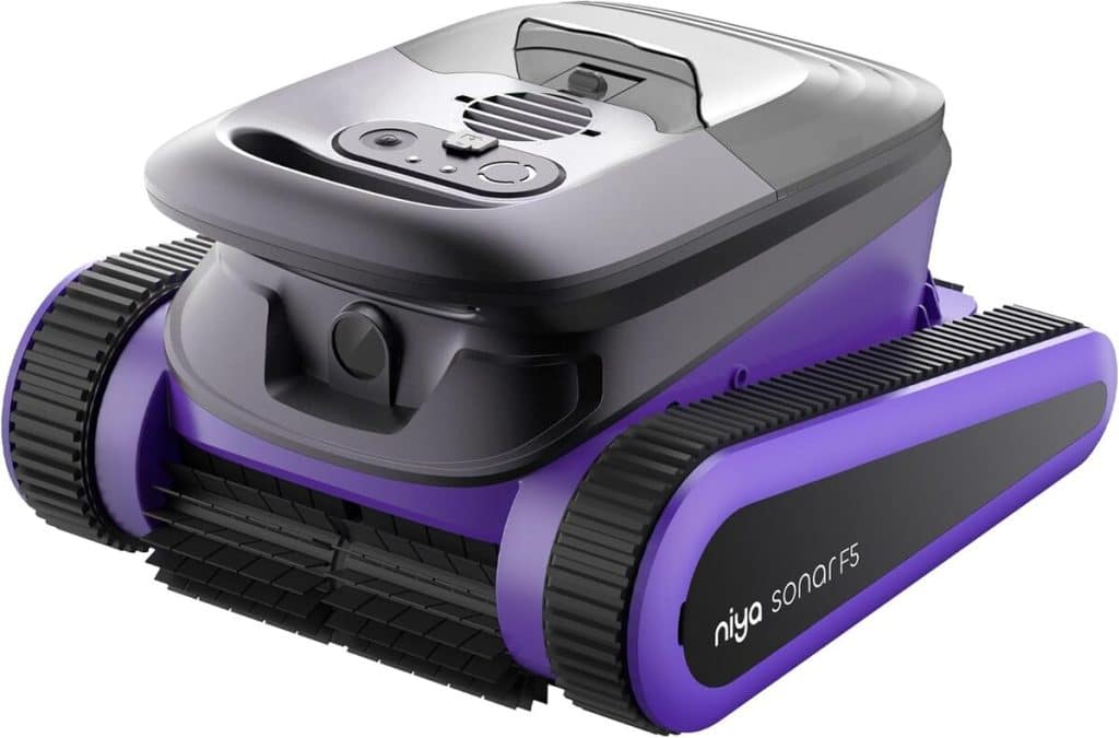 Test du robot aspirateur sans fil Niya Sonar F5 pour piscines de 12 mètres