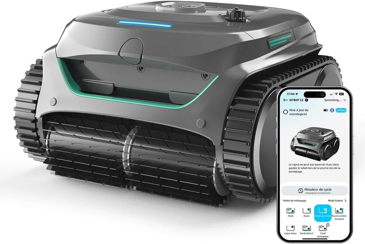 Test du WYBOT C2 : robot piscine performant et sans fil
