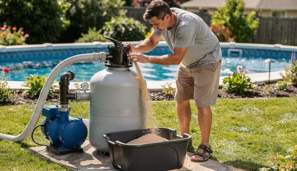 Comment changer le sable du filtre de piscine ?