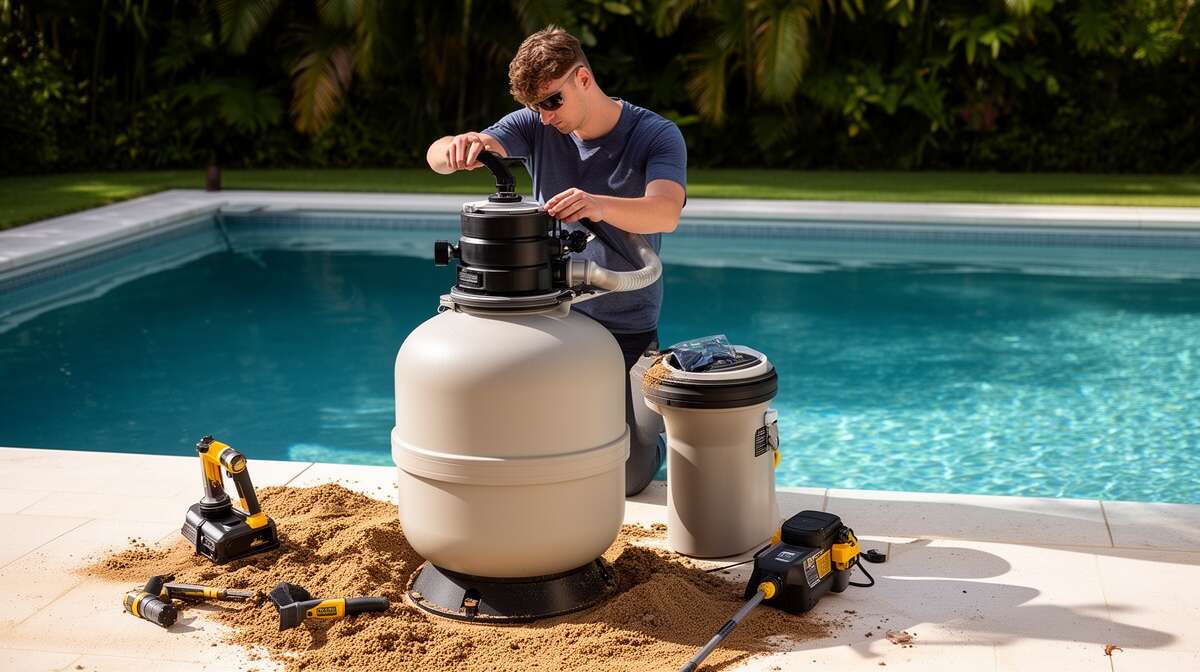 étapes pour vider le sable usé étapes pour vider le sable usé