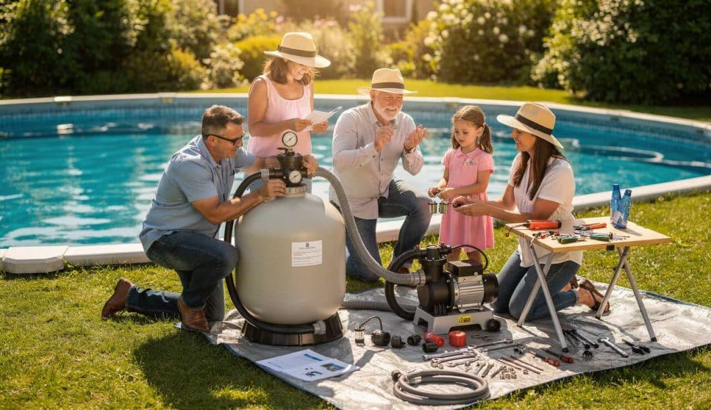 Installation groupe de filtration piscine hors sol : guide complet