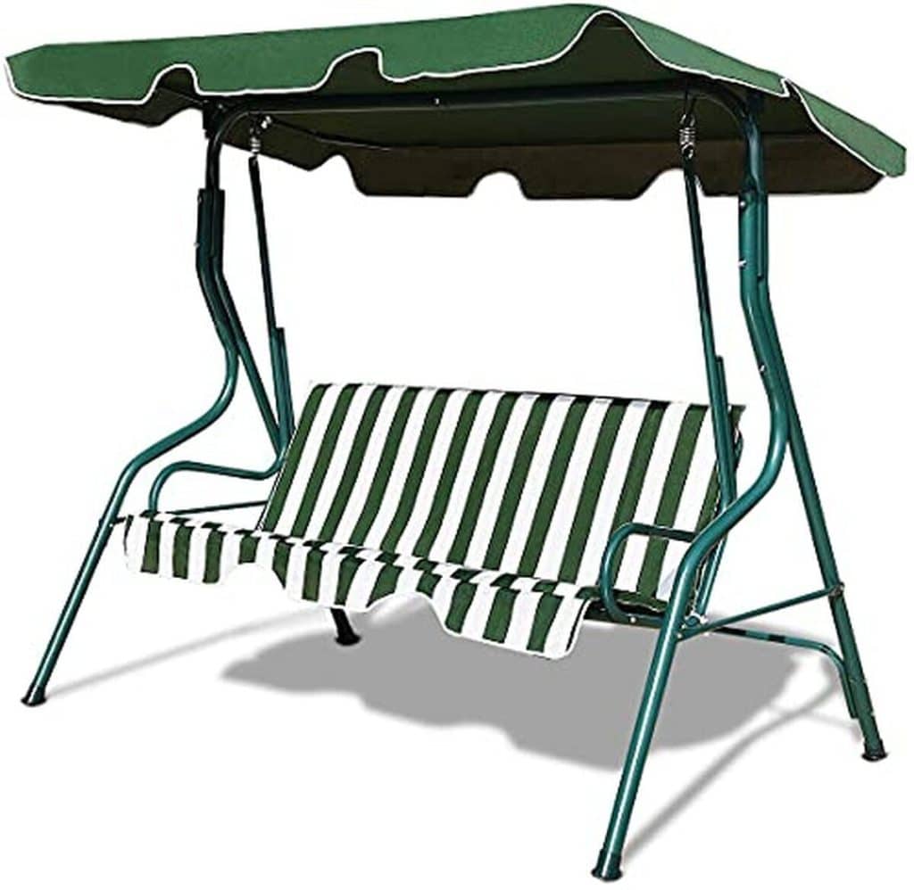 Test : balancelle Giantex 3 places avec toit solaire