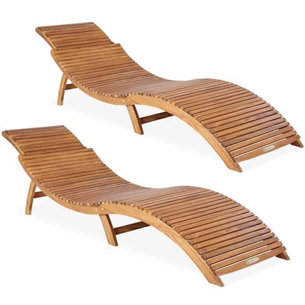 Test chaise longue Casaria : confort et portabilité en bois d'acacia
