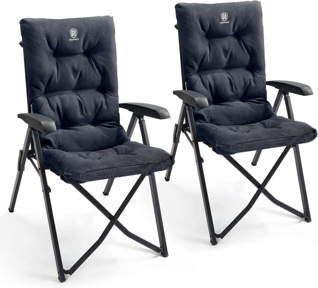 Test de la chaise de camping pliante Ever Advanced 150kg