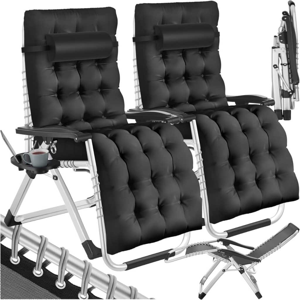 Test des fauteuils pliables TecTake : confort et style extérieur