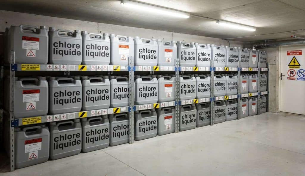 Comment conserver le chlore liquide ?
