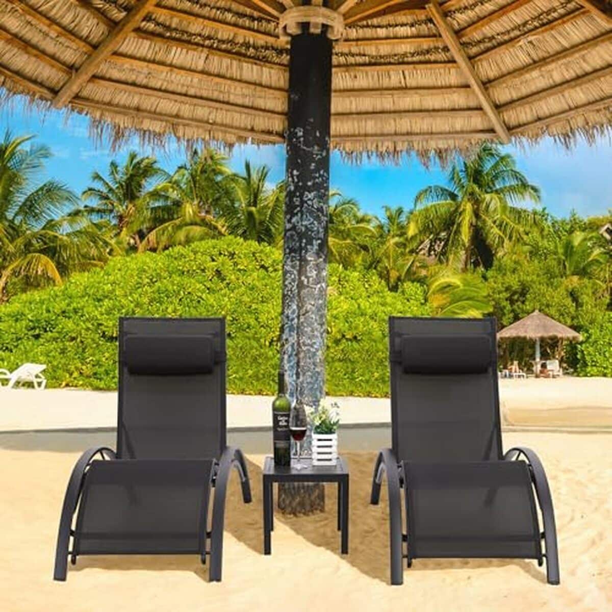 Test : chaises longues empilables LIFERUN pour jardin et piscine