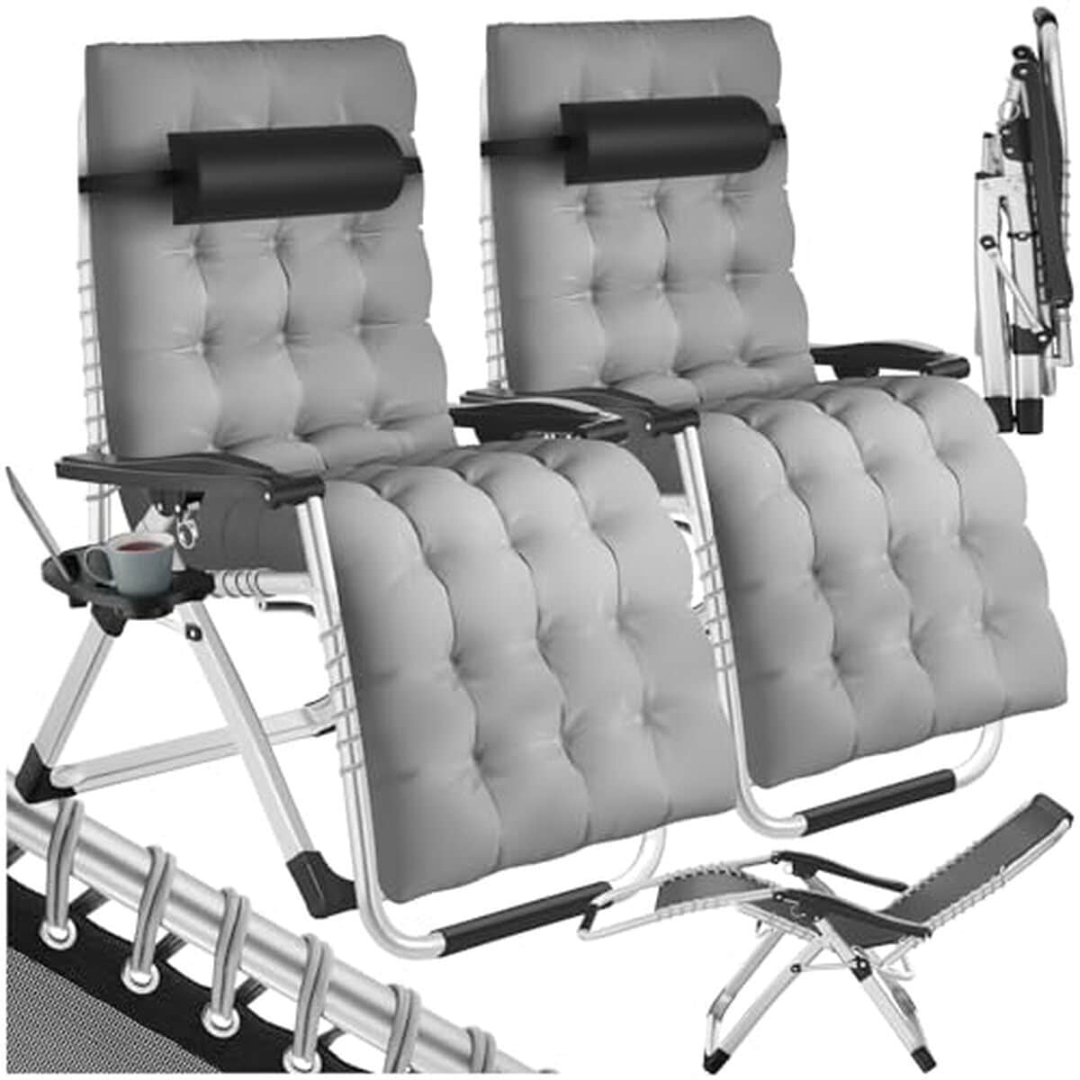 Test chaises longues pliables TecTake : confort et praticité au jardin