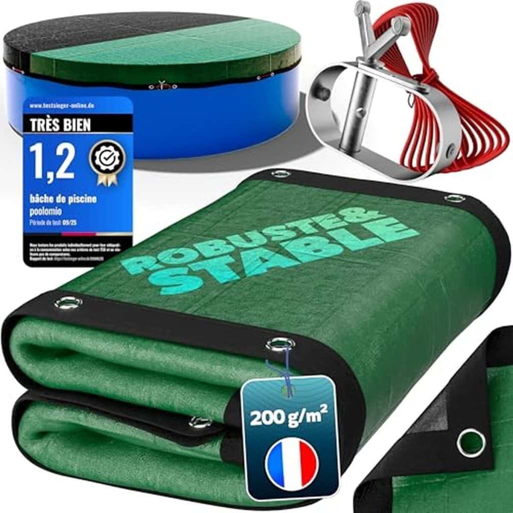 Test de la bâche de piscine multifonction poolomio® 7, 3 x 3, 7 m