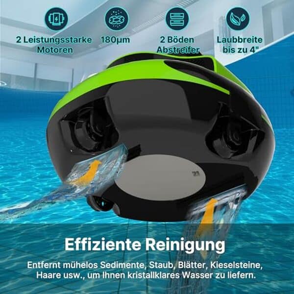 Découvrez notre test du robot piscine POOLPURE : un appareil performant avec double moteur, fonction auto-parking et efficacité surprenante pour un nettoyage optimal de votre piscine
