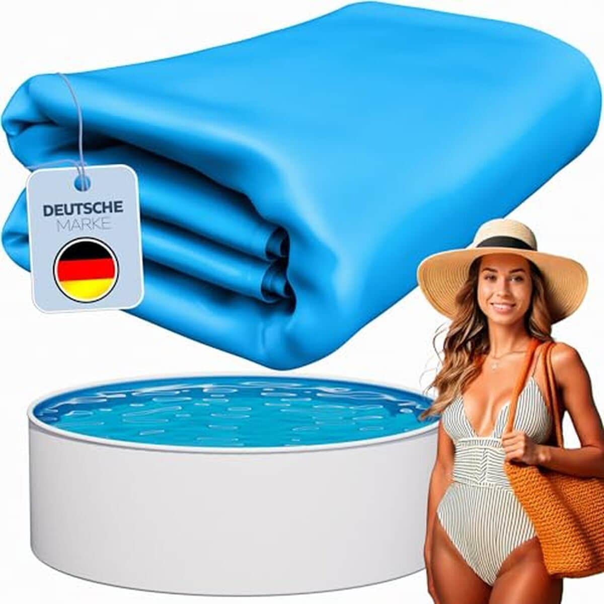 Test du liner poolomio® rond PVC pour piscines acier ø460x120 cm