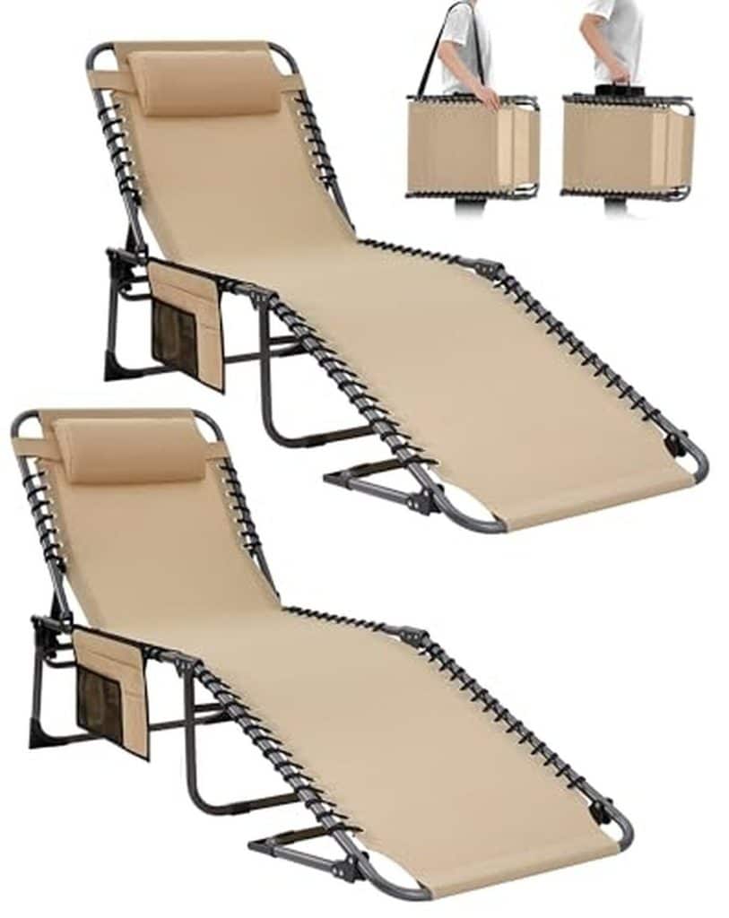 Test du transat pliable KingCamp 180kg : confort et praticité