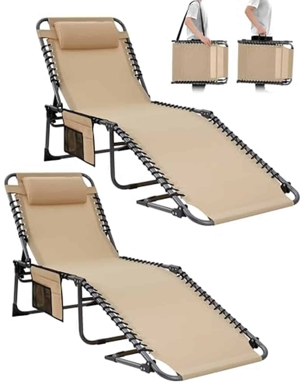 Test du transat pliable KingCamp 180kg : confort et praticité