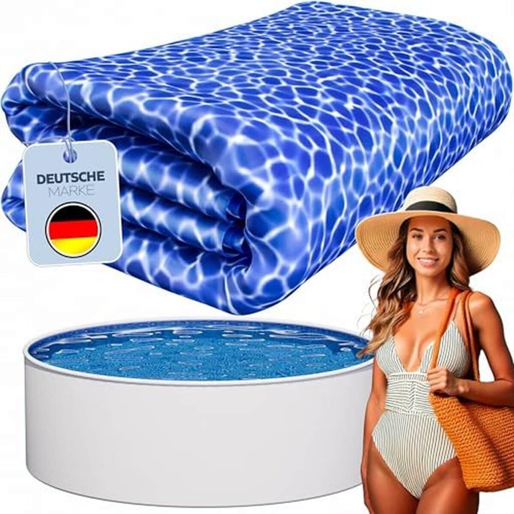 Test : film intérieur piscine poolomio® 460 x 120 cm marbré bleu