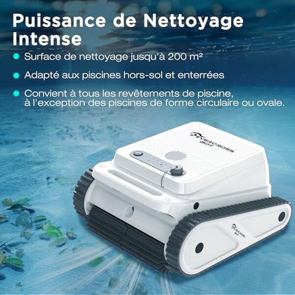 Découvrez le test complet du robot piscine Evercross Bot U8 : performance sans fil de pointe, autonomie impressionnante et efficacité assurée pour un entretien de piscine facilité