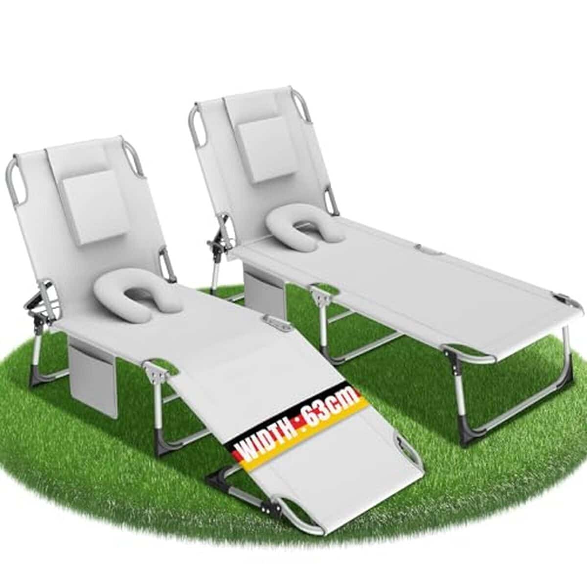 Test : chaises longues pliables Kuro-sagol pour jardin et plage