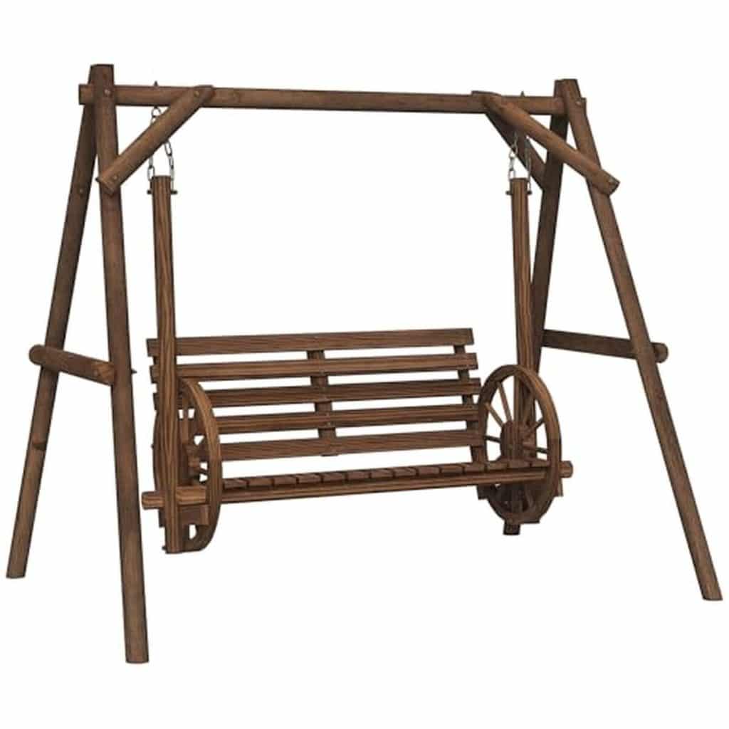 Test de la balancelle Outsunny 2 places en bois pour jardin et terrasse