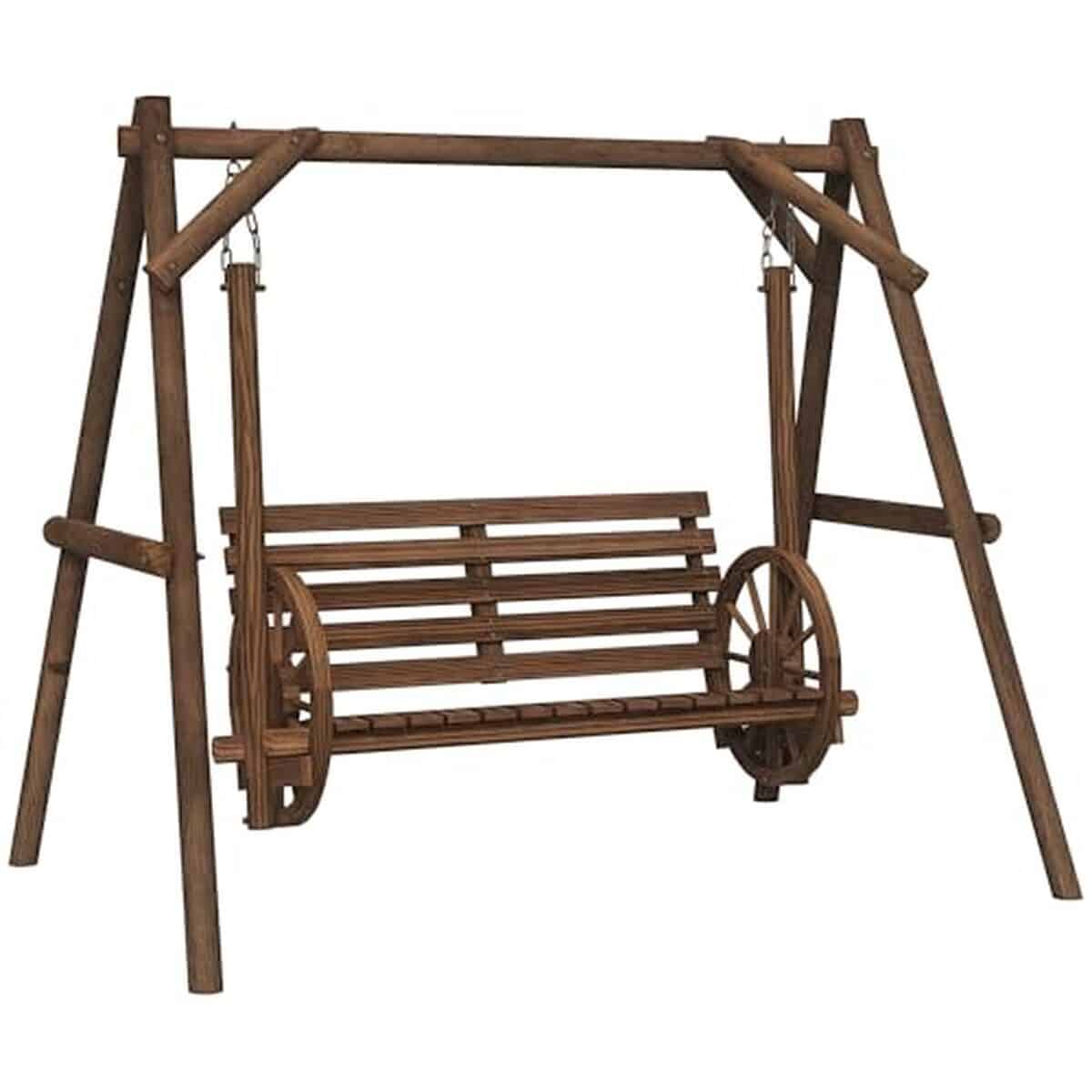 Test de la balancelle Outsunny 2 places en bois pour jardin et terrasse