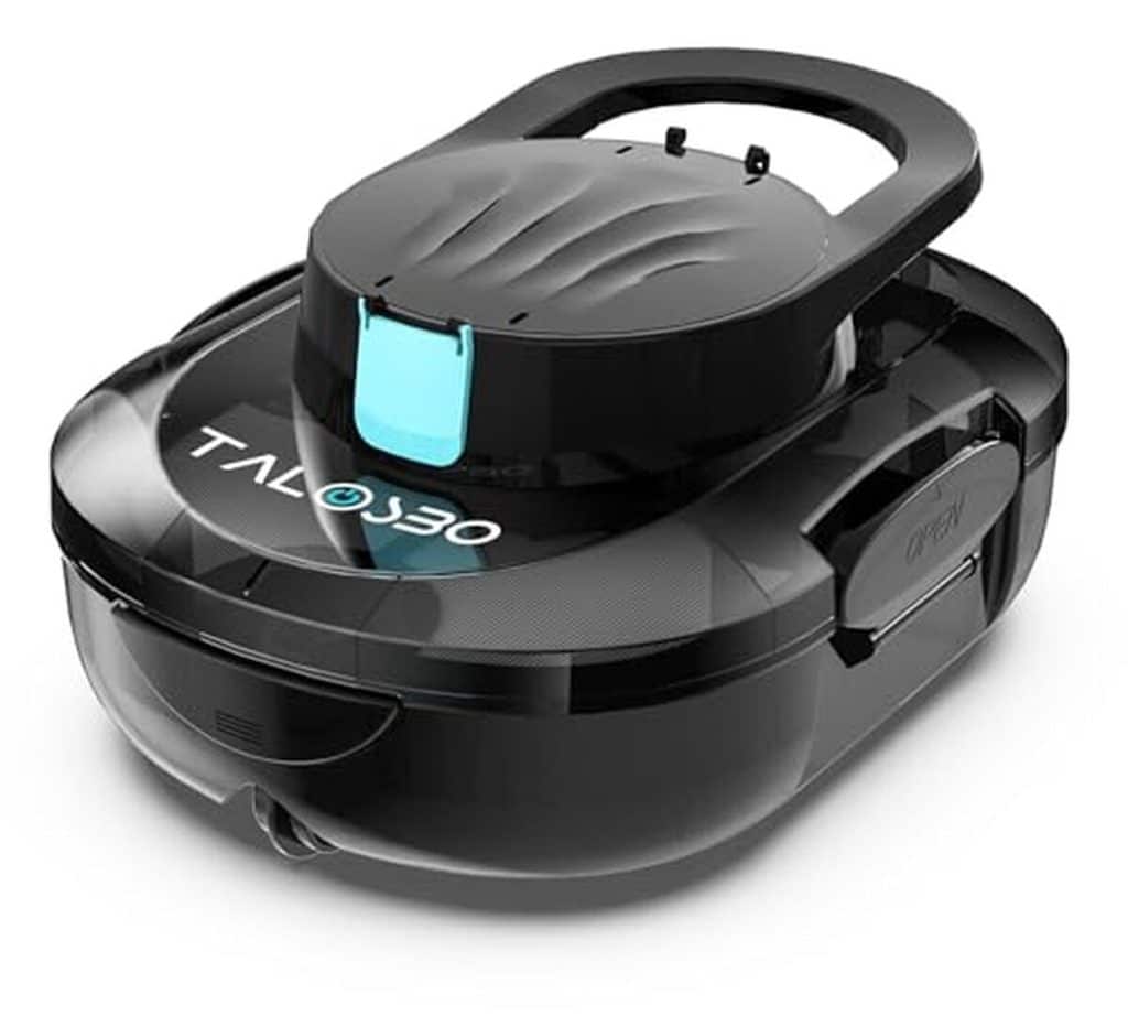 Test du robot piscine TALOSBO Pleco S1 : le nettoyeur hors sol compact et puissant